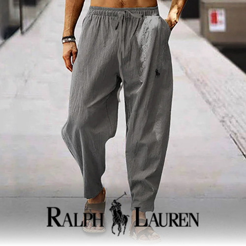 Pantaloni Estivi R&L in Misto Lino