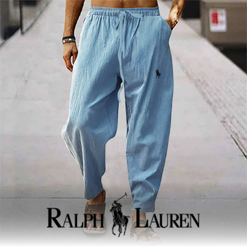 Pantaloni Estivi R&L in Misto Lino