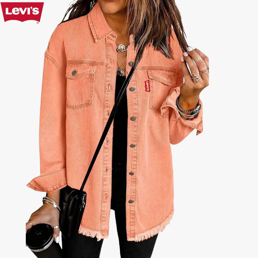Camicia Giacca in Denim Oversize Donna