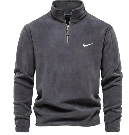 Felpa Premium con Mezza Zip