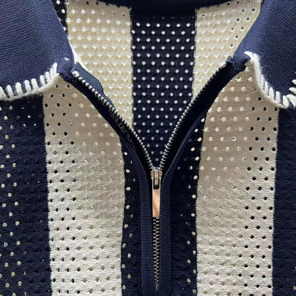 Polo Europea di Lusso con Mezza Zip