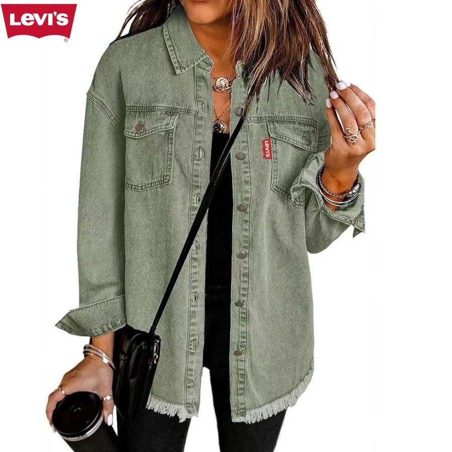 Camicia Giacca in Denim Oversize Donna