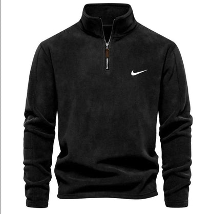 Felpa Premium con Mezza Zip
