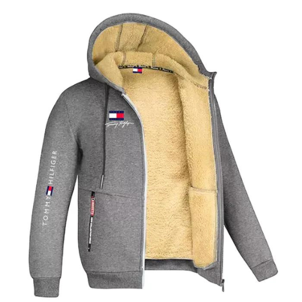 Cardigan con Cappuccio in Eco-Pelliccia