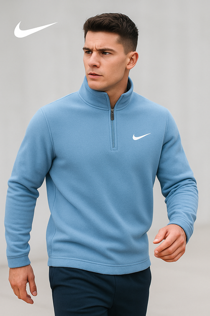 Felpa Premium con Mezza Zip