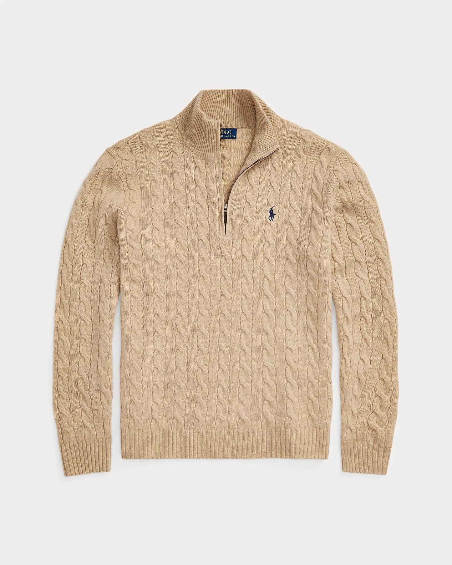 ᏒⅬ® Maglione a Treccia in Lana-Cashmere