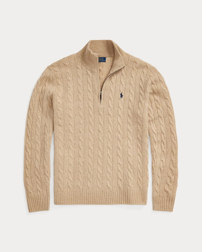 ᏒⅬ® Maglione a Treccia in Lana-Cashmere