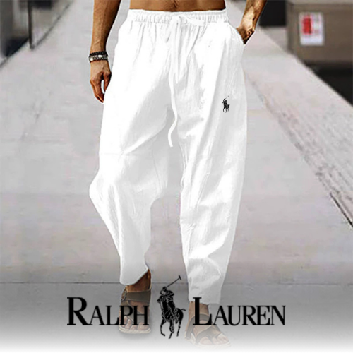 Pantaloni Estivi R&L in Misto Lino