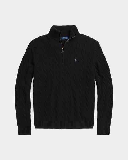 ᏒⅬ® Maglione a Treccia in Lana-Cashmere
