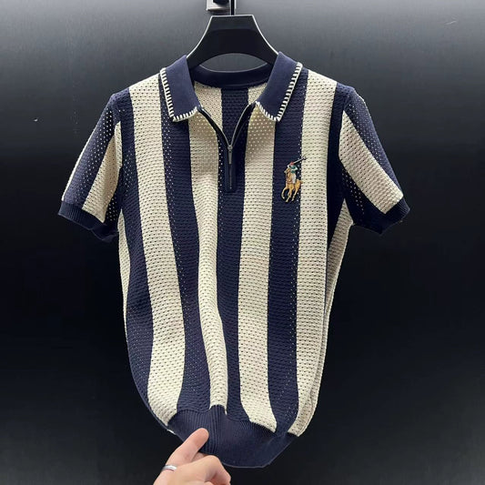 Polo Europea di Lusso con Mezza Zip